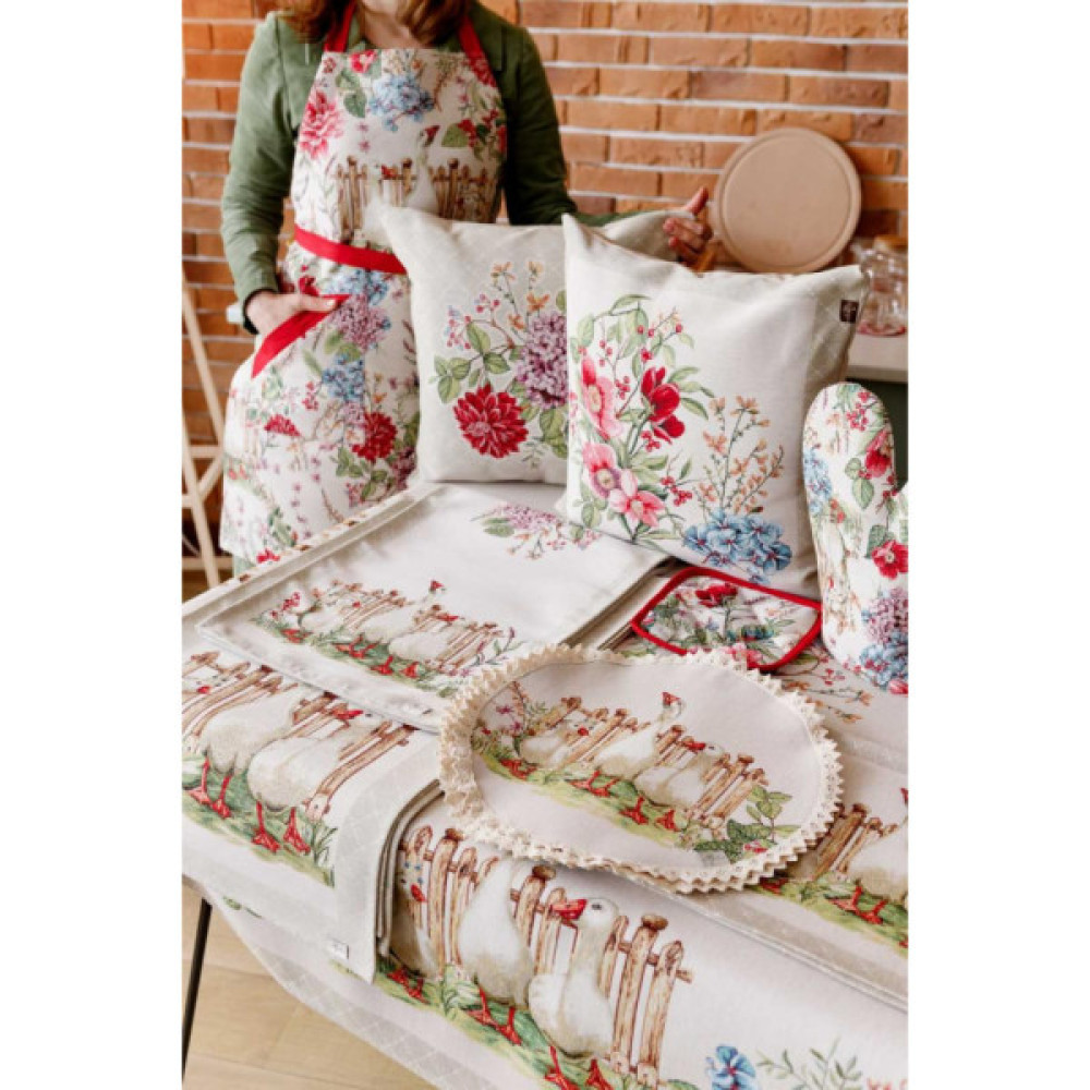 Кухонна прихватка Прованс гобеленова Гуси 20х20 см (034323)