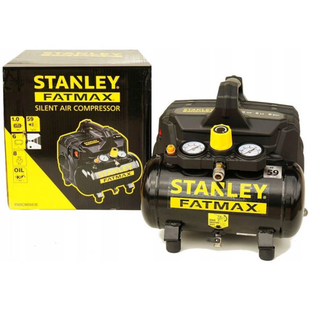 Компресор Stanley FATMAX FMXCM0003E, 105 л/хв, 0.75 кВт, 18 кг (FMXCM0003E)