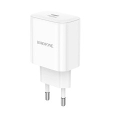 Зарядний пристрій BOROFONE 1xUSB-C PD20W BA81A white (6941991108181)