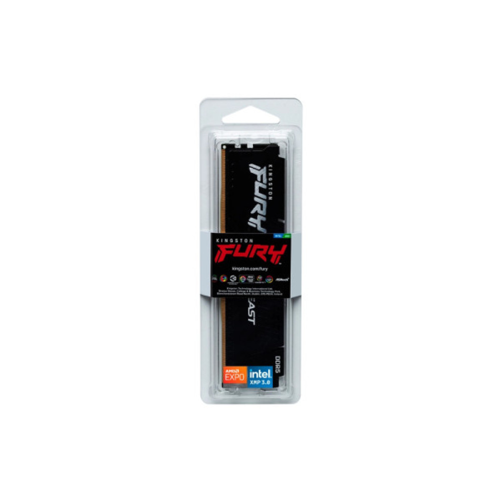 Модуль пам'яті для комп'ютера DDR5 64GB 5600 MHz Beast Black Kingston Fury (ex.HyperX) (KF556C40BB-64)