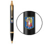 Ручка кулькова Parker IM 17 CITY Black GT BP Герб Києва + блокнот Parker + подар.упак. GIFT24 (22032b24_C0010u)
