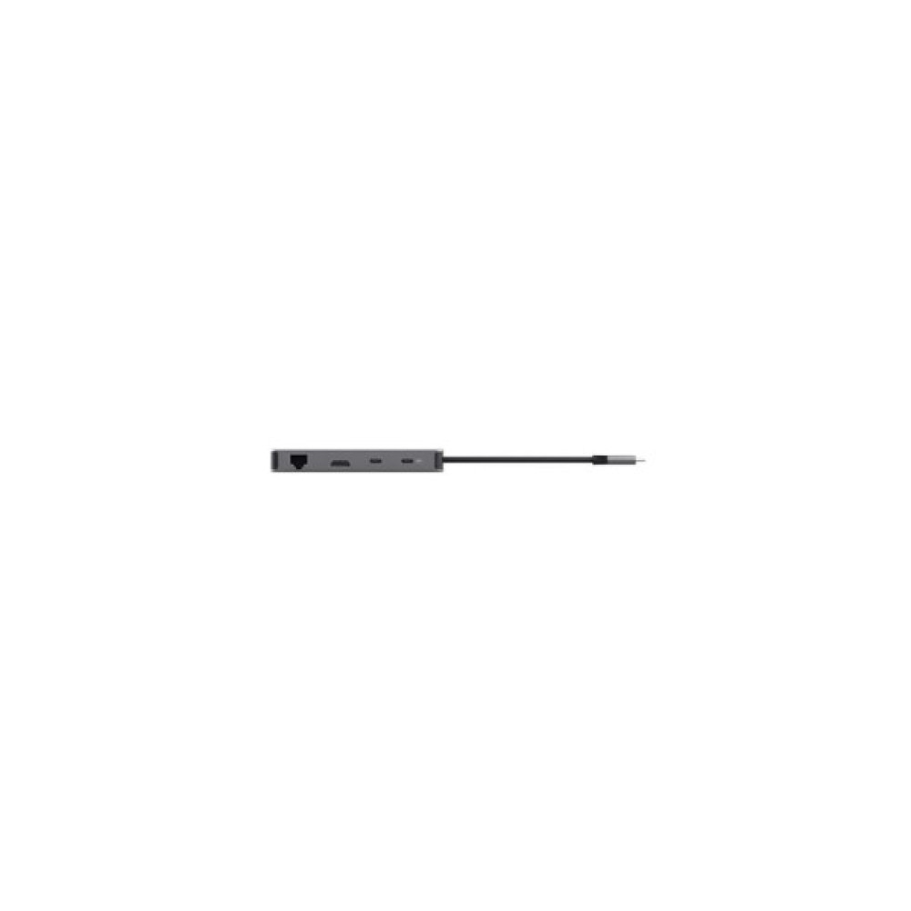 Концентратор Trust USB-C 8-in1 1xUSB-А 3.2/USB-A 2.0/2xUSB-С/HDMI/Ehernet/SD/microSD aluminium 0.15m grey (25672_TRUST)