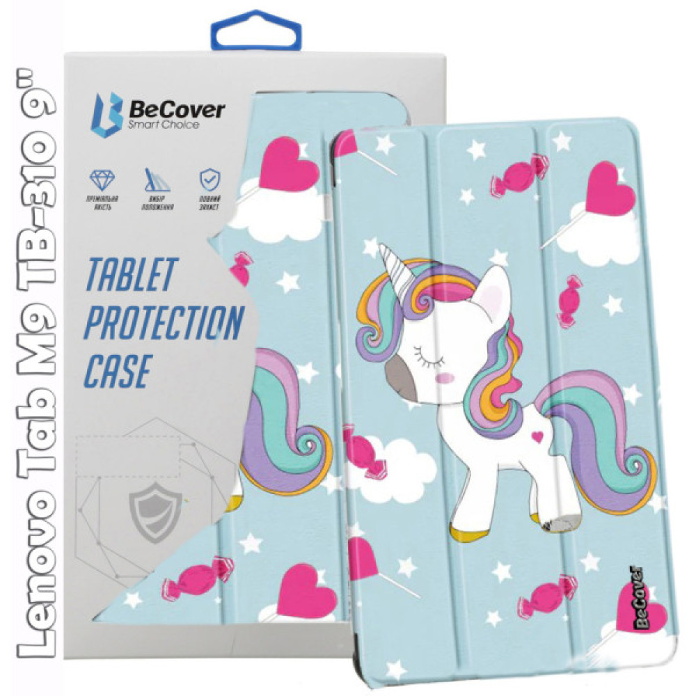 Чохол до планшета BeCover Smart Case Lenovo Tab M9 TB-310 9" Unicorn (709232) Чохол до планшета BeCover Smart Case Lenovo Tab M9 TB-310 9" Unicorn (709232)
