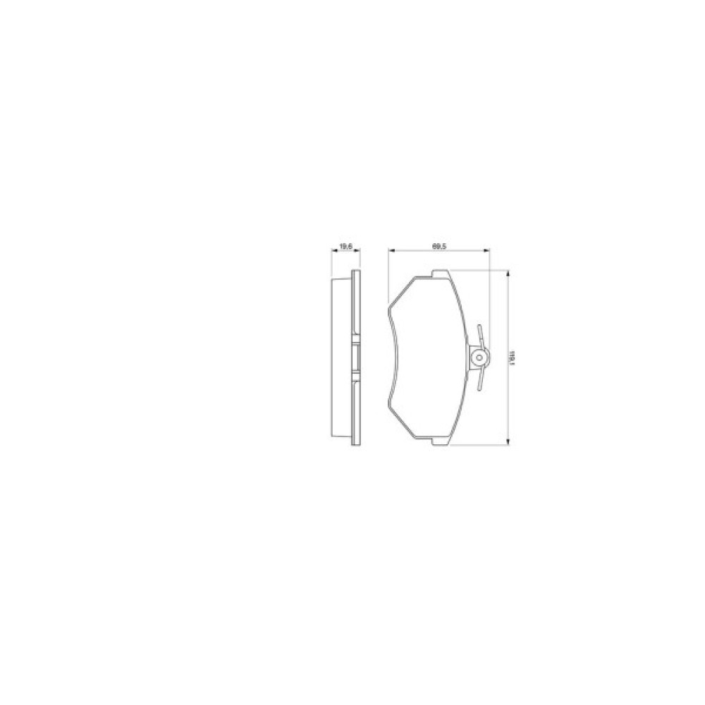 Гальмівні колодки Bosch 0 986 460 944 Гальмівні колодки Bosch 0 986 460 944