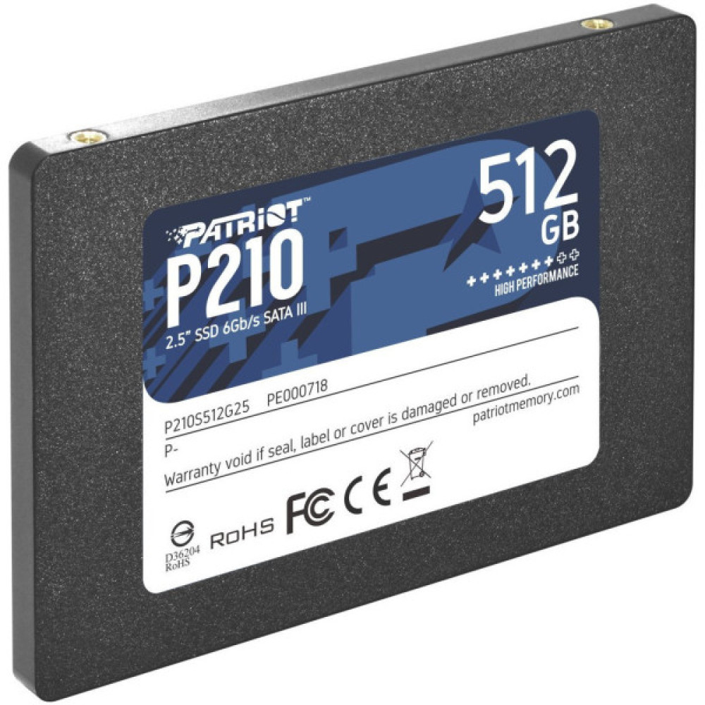 Накопичувач SSD 2.5" 512GB Patriot (P210S512G25) Накопичувач SSD 2.5" 512GB Patriot (P210S512G25)