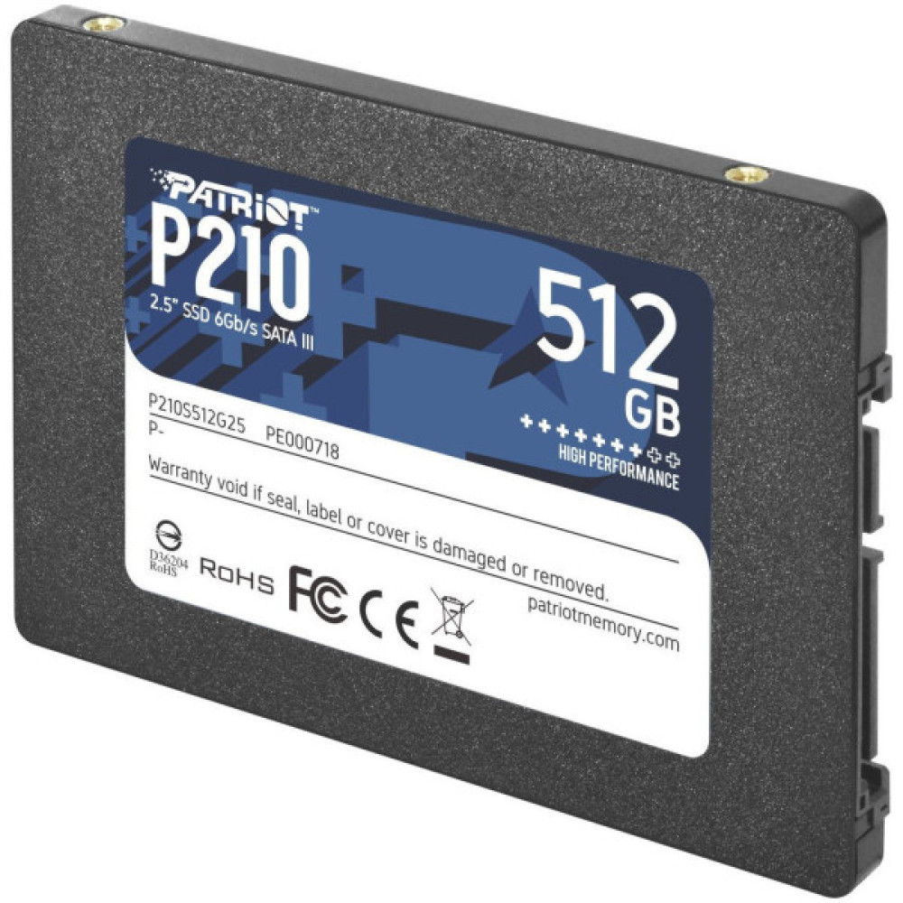 Накопичувач SSD 2.5" 512GB Patriot (P210S512G25) Накопичувач SSD 2.5" 512GB Patriot (P210S512G25)