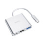 Концентратор HOCO USB-C to USB3.0+HDMI+PD HB14 Silver (6931474725790)