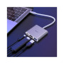 Концентратор HOCO USB-C to USB3.0+HDMI+PD HB14 Silver (6931474725790)