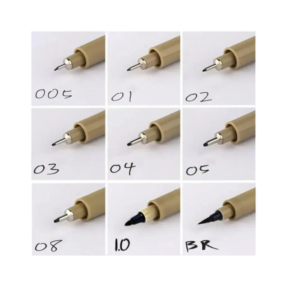Лайнер Sakura Pigma Micron (0.1) 0,25 мм Чорний у блістері (8712079441579)