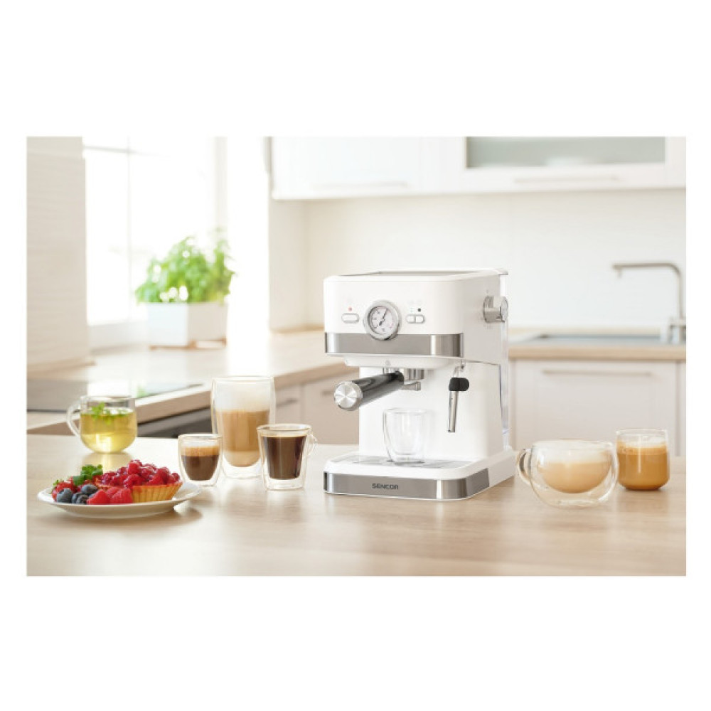 Ріжкова кавоварка еспресо Sencor SES 1720WH