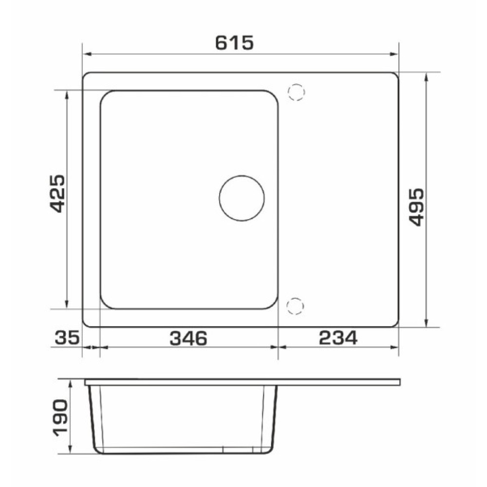 Мийка кухонна GRANADO AVILA white (gr0505)
