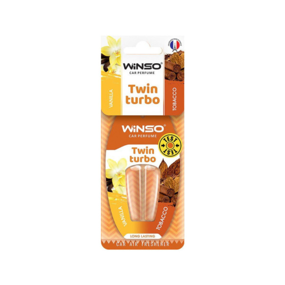 Ароматизатор для автомобіля WINSO Twin Turbo - Vanilla & Tobacco (538800)