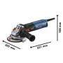 Шліфмашина кутова Bosch Professional GWS 14-125 S 125мм 1400Вт 1800-11500об/хв 2.2кг