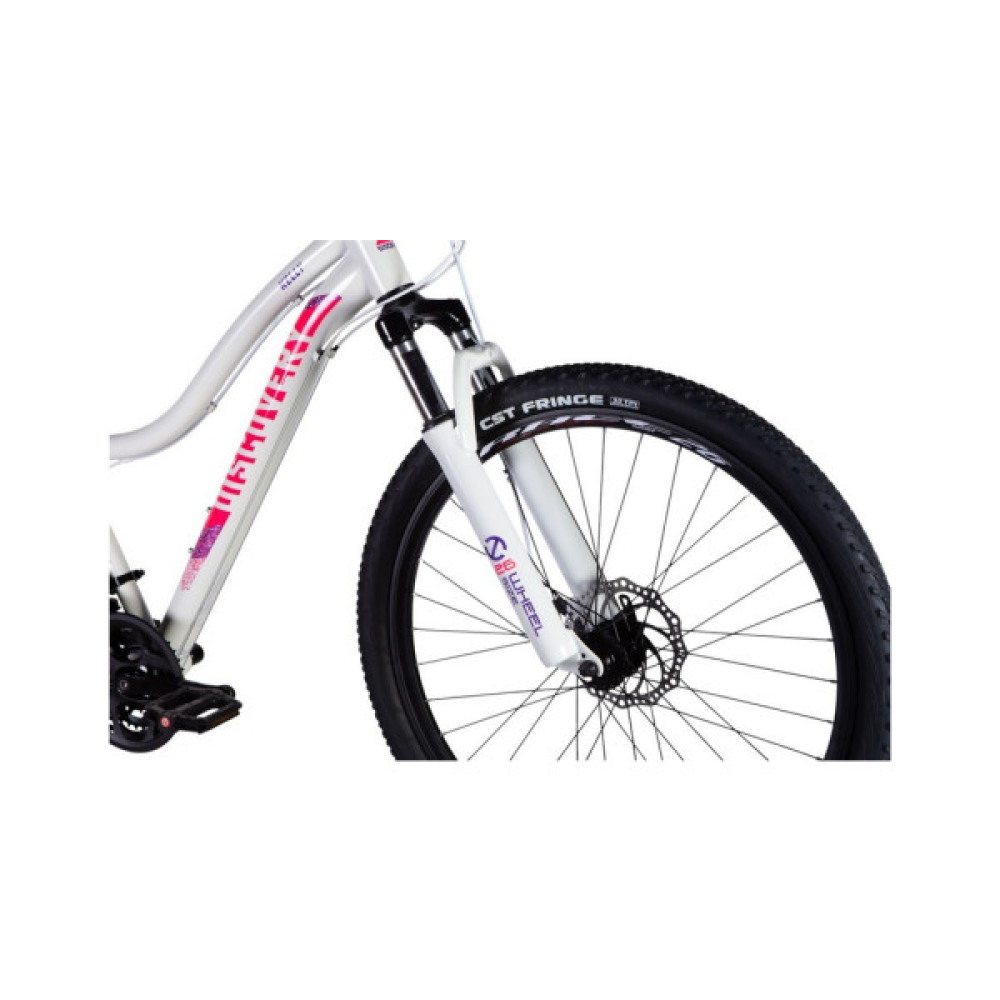 Велосипед Discovery 24" KELLY DD рама-14" ST 2025 біло-рожевий (OPS-DIS-26-628)