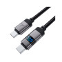 Дата кабель USB-C to USB-C 1.2m 60W digital display C15-03 Black Acefast (6974316283720)
