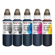Чорнило Barva Canon PGI-450PGBK pigm + CLI-451BK/C/M/Y 5x100 мл special (CPGI450-100-MP)