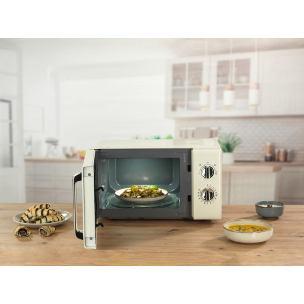 Мікрохвильова піч Gorenje, 20л, мех. керув., 700Вт, гриль, бежевий