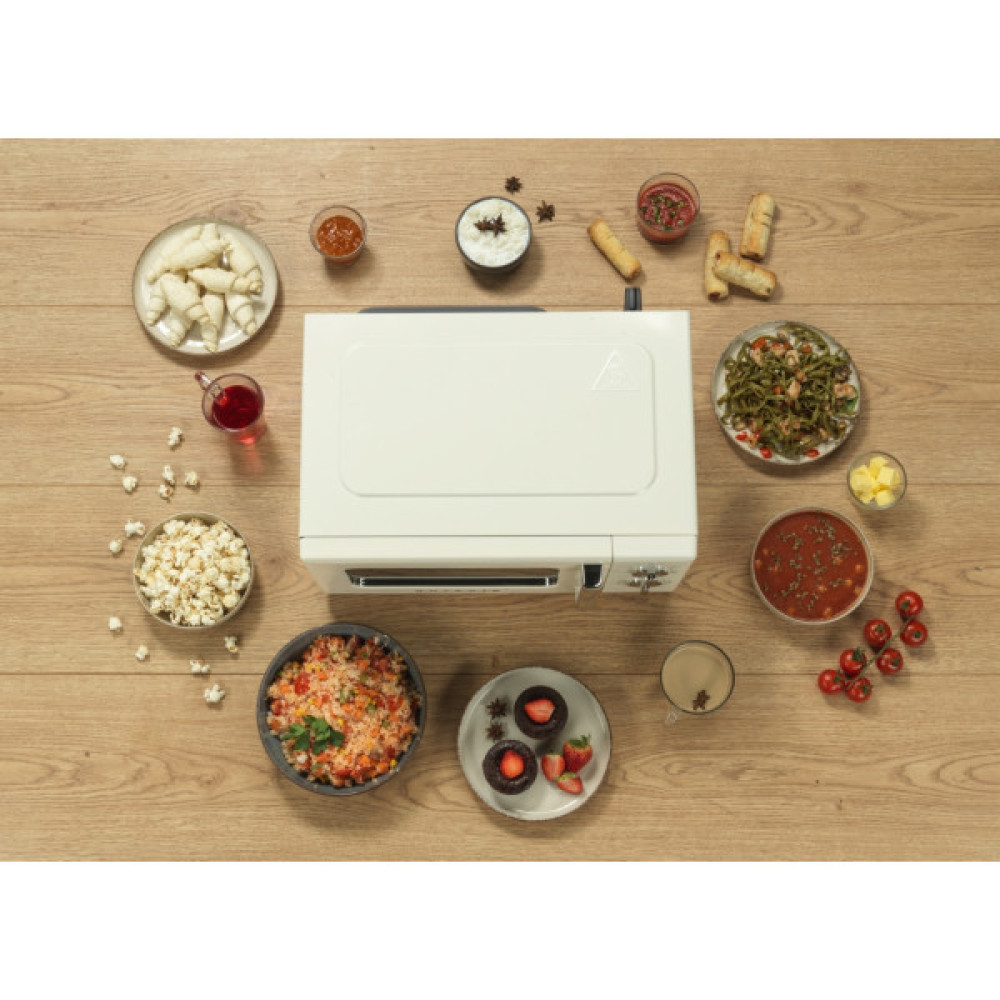 Мікрохвильова піч Gorenje, 20л, мех. керув., 700Вт, гриль, бежевий