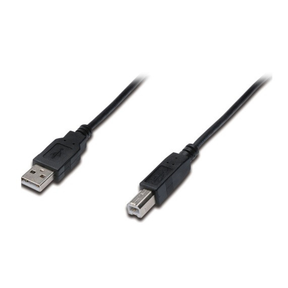 Кабель DIGITUS USB-A > USB-B синхронізації, 1.8м, чорний