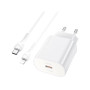 Зарядний пристрій HOCO N22 Jetta USB-C PD25W + cable USB-C to Lightning White (6931474760074) Зарядний пристрій HOCO N22 Jetta USB-C PD25W + cable USB-C to Lightning White (6931474760074)