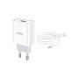 Зарядний пристрій HOCO C81A Asombroso USB + cable Micro 5P 10.5W White (6931474727954) Зарядний пристрій HOCO C81A Asombroso USB + cable Micro 5P 10.5W White (6931474727954)