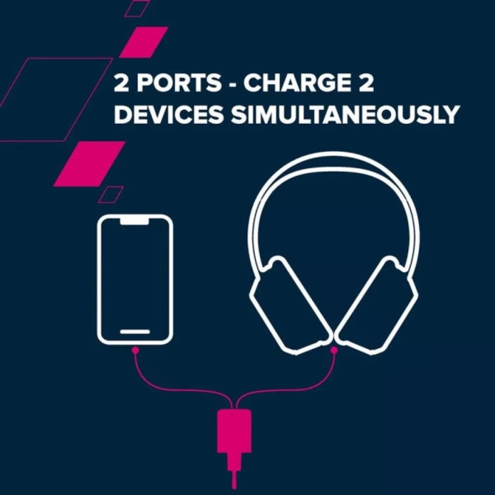 Зарядний пристрій Canyon CU35CC GaN 35W 2xPD EU White (CNS-CUW35CC)