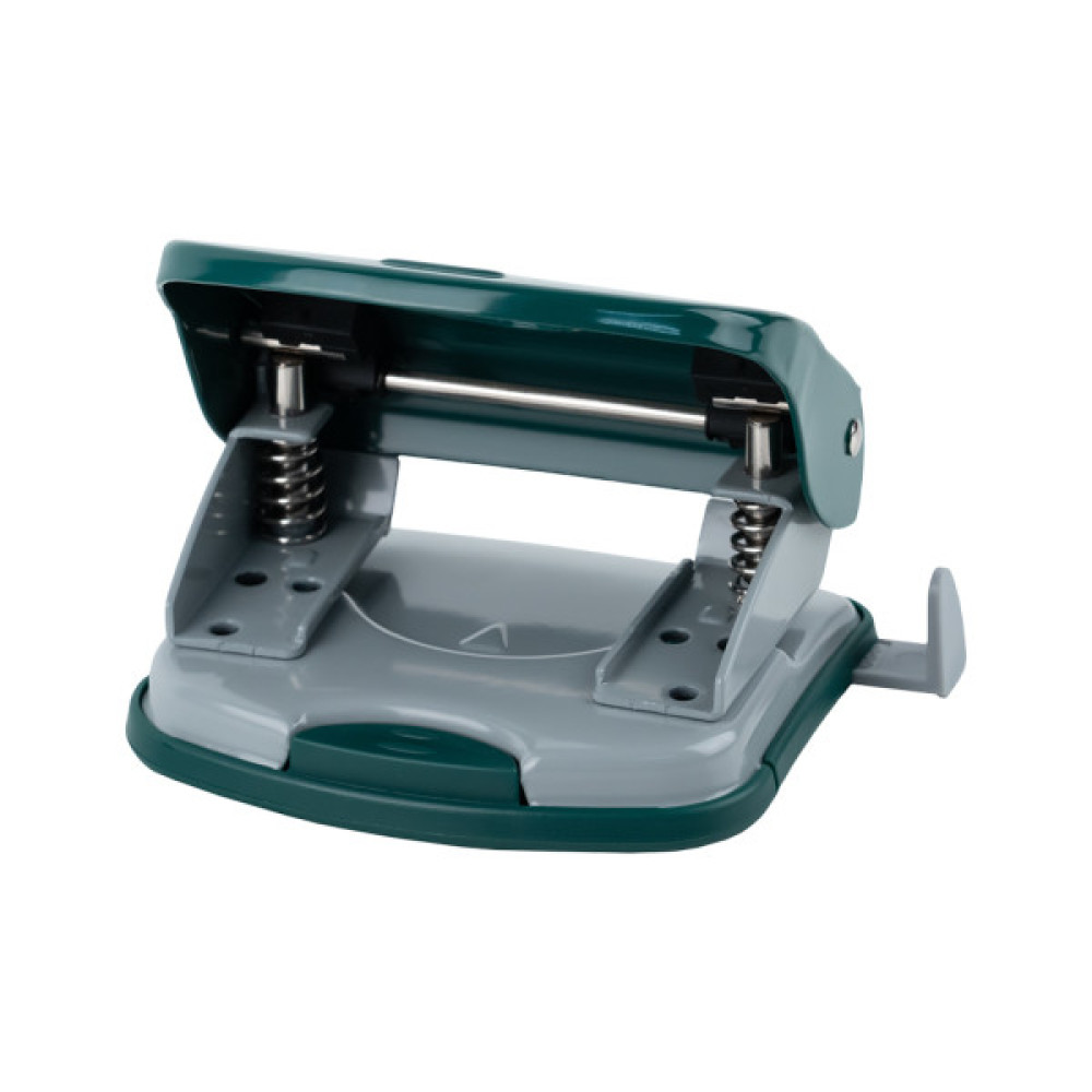 Діркопробивач Axent Exakt-2 металевий, 30арк, Earth colors зелений (3930-30-A)