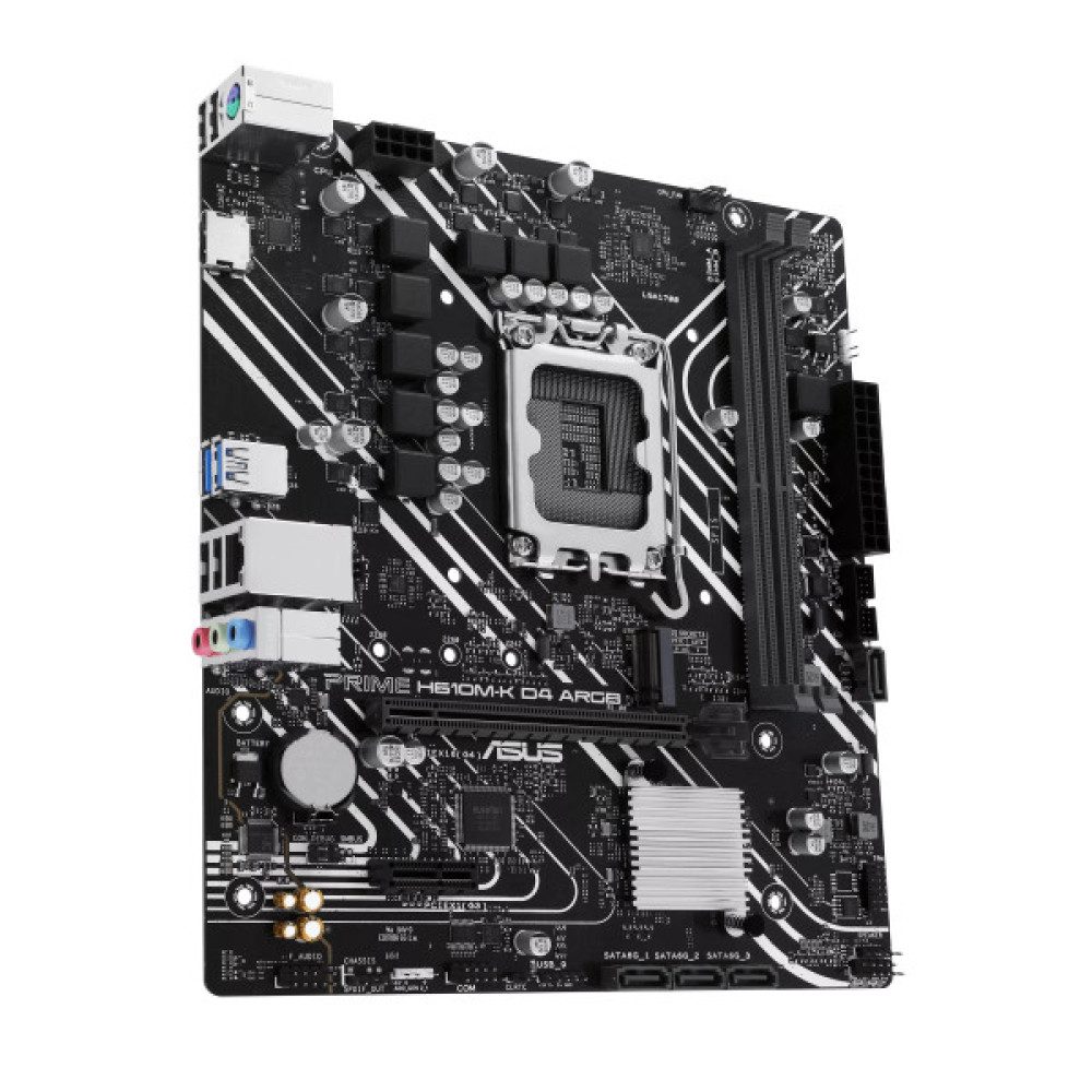 Материнcька плата ASUS PRIME H610M-K D4 ARGB s1700 H610 2xDDR4 M.2 HDMI D-Sub mATX ARGB
