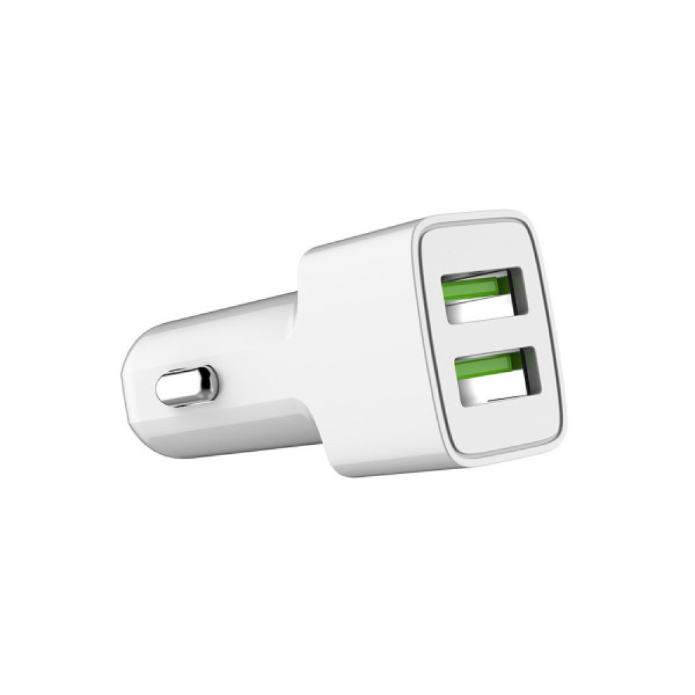 Зарядний пристрій ColorWay 2USB AUTO ID 2.4A (12W) white (CW-CHA009-WT)