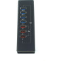 Концентратор Dynamode 4*USB3.0 data ports + 3*2.4А charge with Power Adaptor metal (DM-UH-P407) Концентратор Dynamode 4*USB3.0 data ports + 3*2.4А charge with Power Adaptor metal (DM-UH-P407)