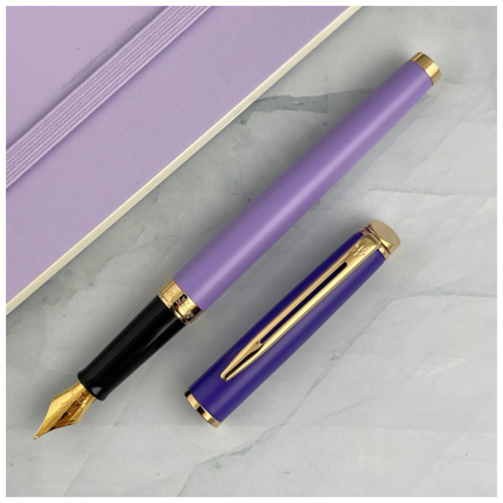 Ручка пір'яна Waterman HEMISPHERE Colour Blocking Purple GT  FP F (12 580)