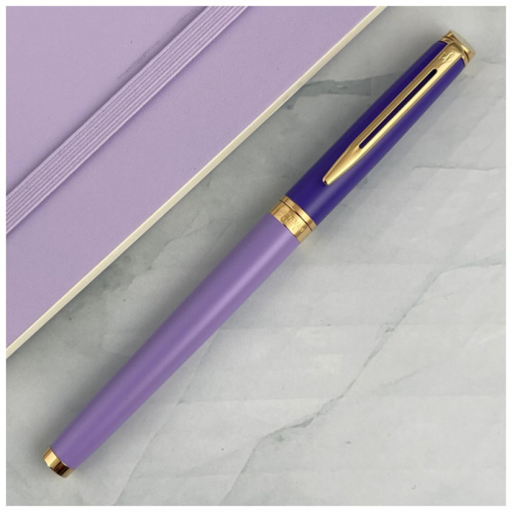 Ручка пір'яна Waterman HEMISPHERE Colour Blocking Purple GT  FP F (12 580)