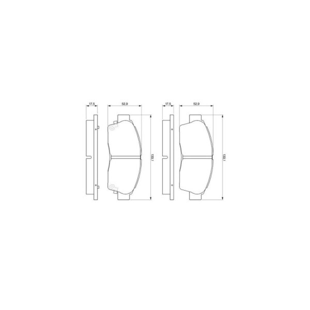 Гальмівні колодки Bosch 0 986 461 123 Гальмівні колодки Bosch 0 986 461 123