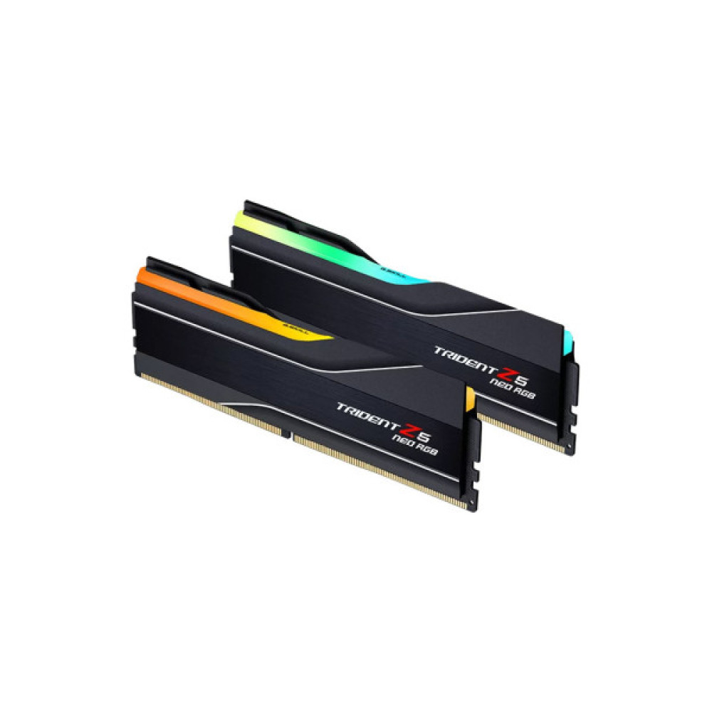 Модуль пам'яті для комп'ютера DDR5 48GB (2x24GB) 6000 MHz Trident Z5 Neo RGB Matte Black G.Skill (F5-6000J4048F24GX2-TZ5NR)