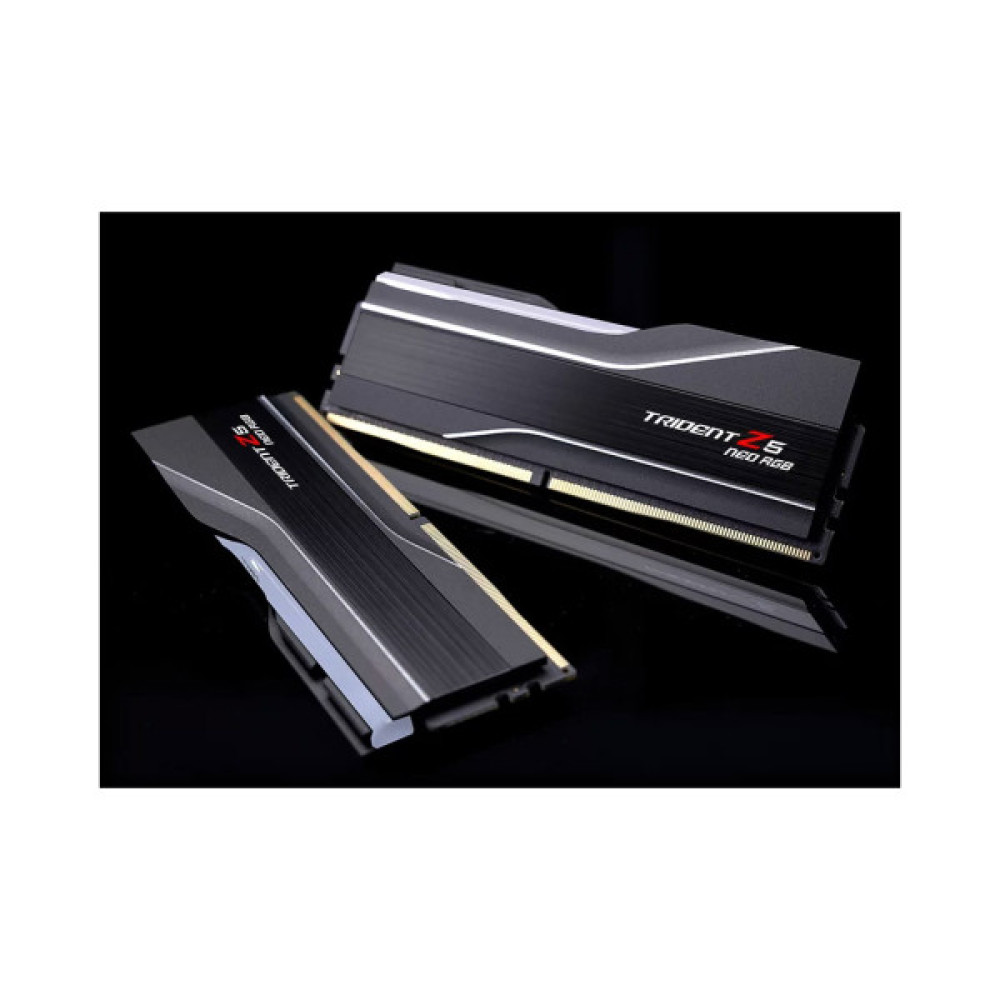 Модуль пам'яті для комп'ютера DDR5 48GB (2x24GB) 6000 MHz Trident Z5 Neo RGB Matte Black G.Skill (F5-6000J4048F24GX2-TZ5NR)