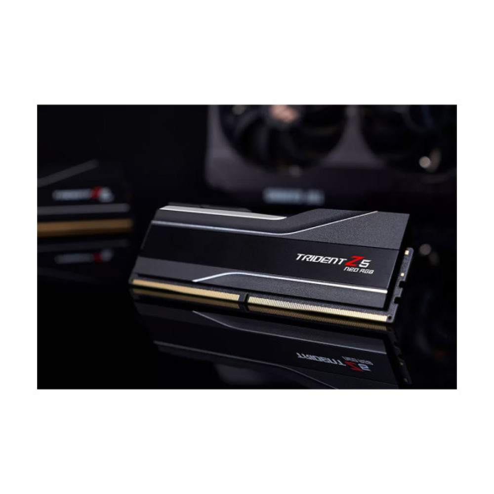Модуль пам'яті для комп'ютера DDR5 48GB (2x24GB) 6000 MHz Trident Z5 Neo RGB Matte Black G.Skill (F5-6000J4048F24GX2-TZ5NR)