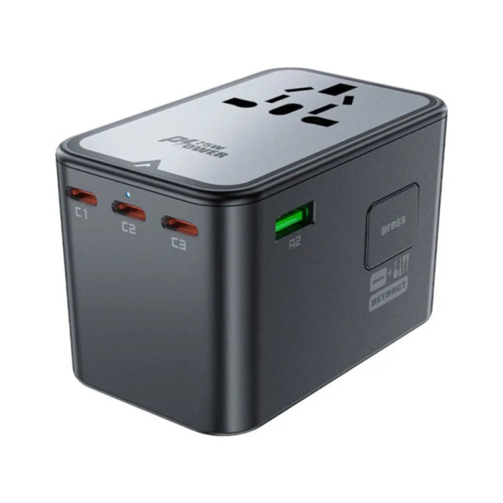 Зарядний пристрій Acefast 5xUSB 75W (3xUSB-C + 2xUSB-A) Gan Z1 Fast Charger (6974316282495)