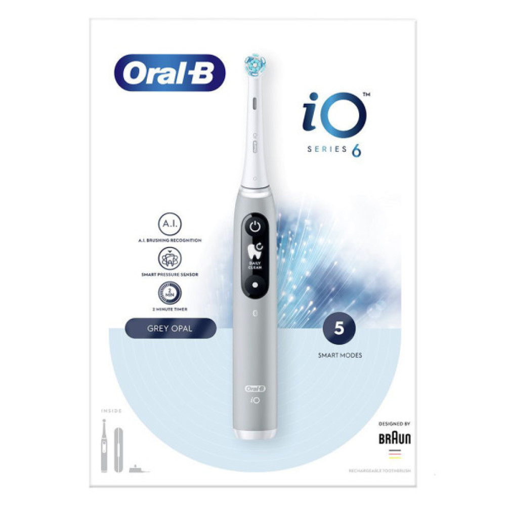 Електрична зубна щітка Oral-B iO Series 6 iOM6.1A6.1K Grey Opal