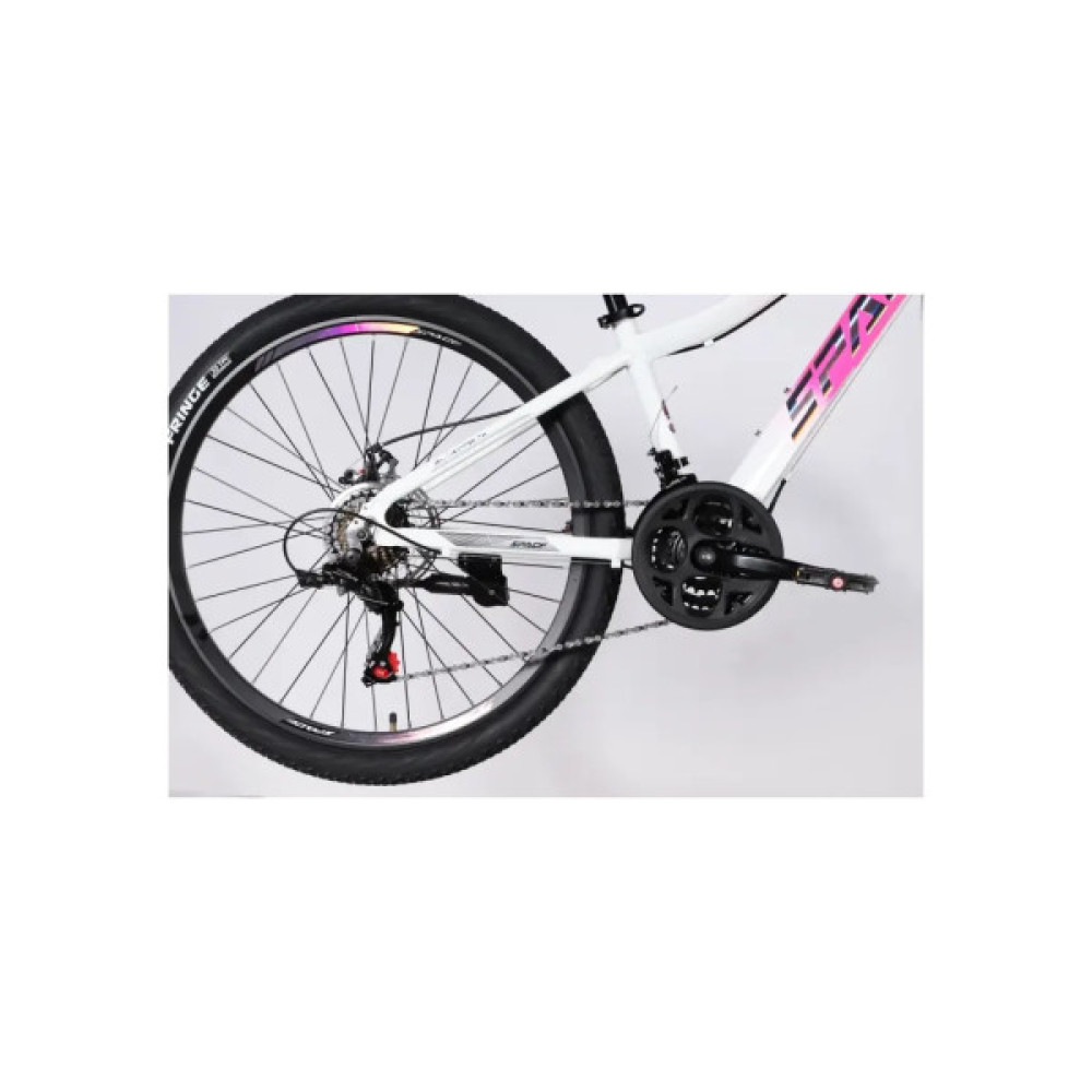 Велосипед Space 26" IZIDA DD FR рама-13" AL 2026 рожево-білий (OPS-SP-26-102)