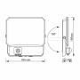 Прожектор Videx F3 50W 5000K з датчиком руху 220V Black (VLE-F3-0505B-S)