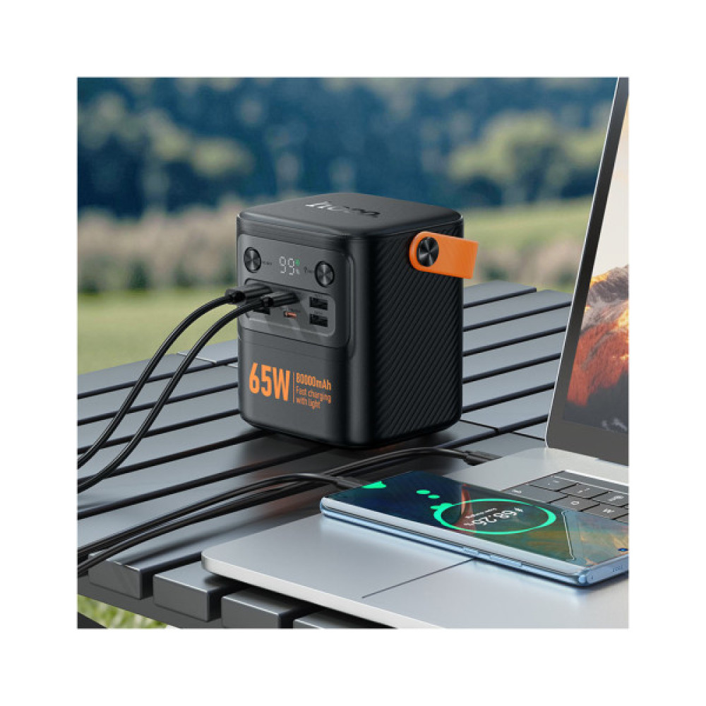 Батарея універсальна HOCO 80000mAh Pro Tough PD/65W Black (J152 / 714982)
