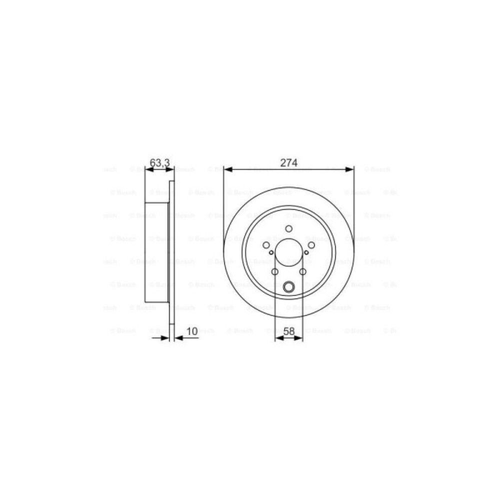 Гальмівний диск Bosch 0 986 479 634