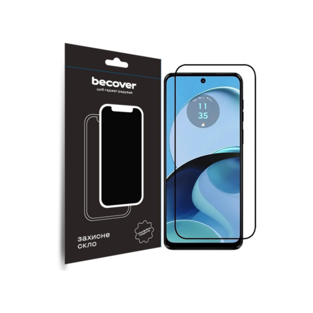 Скло захисне BeCover Motorola Moto G14 Black (709935) Скло захисне BeCover Motorola Moto G14 Black (709935)