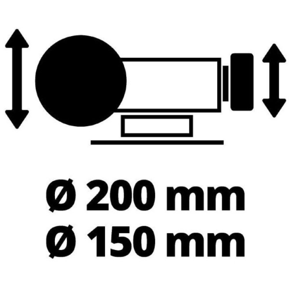 Верстат заточувальний Einhell TC-WD 200/150 250Вт коло 200/150х32мм 134-2980об/хв 9.1кг