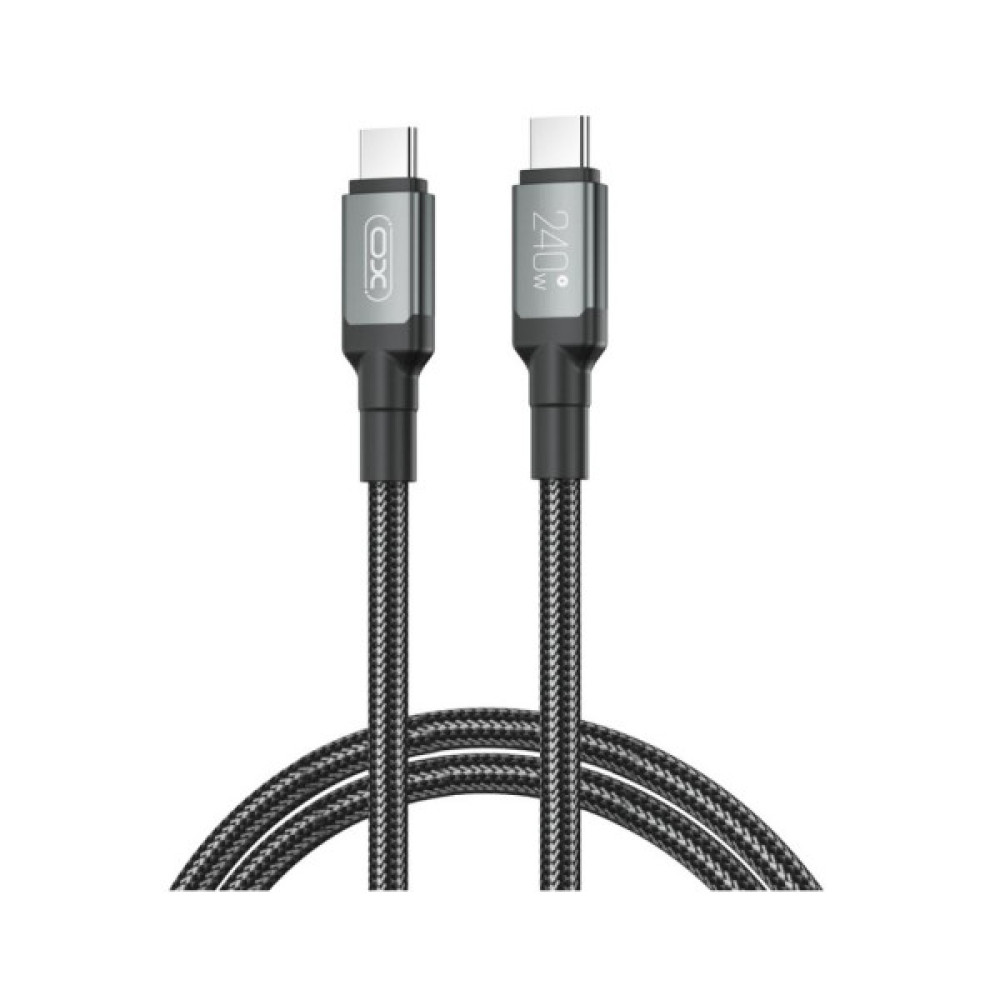Дата кабель USB-C to USB-C 2.0m 240W black XO (NBQ264B_С_Black)