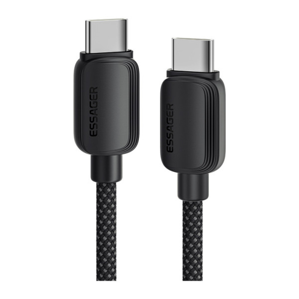 Дата кабель USB-C to USB-C 1.0m 100W black Essager (EXCTT1-WL01-P)