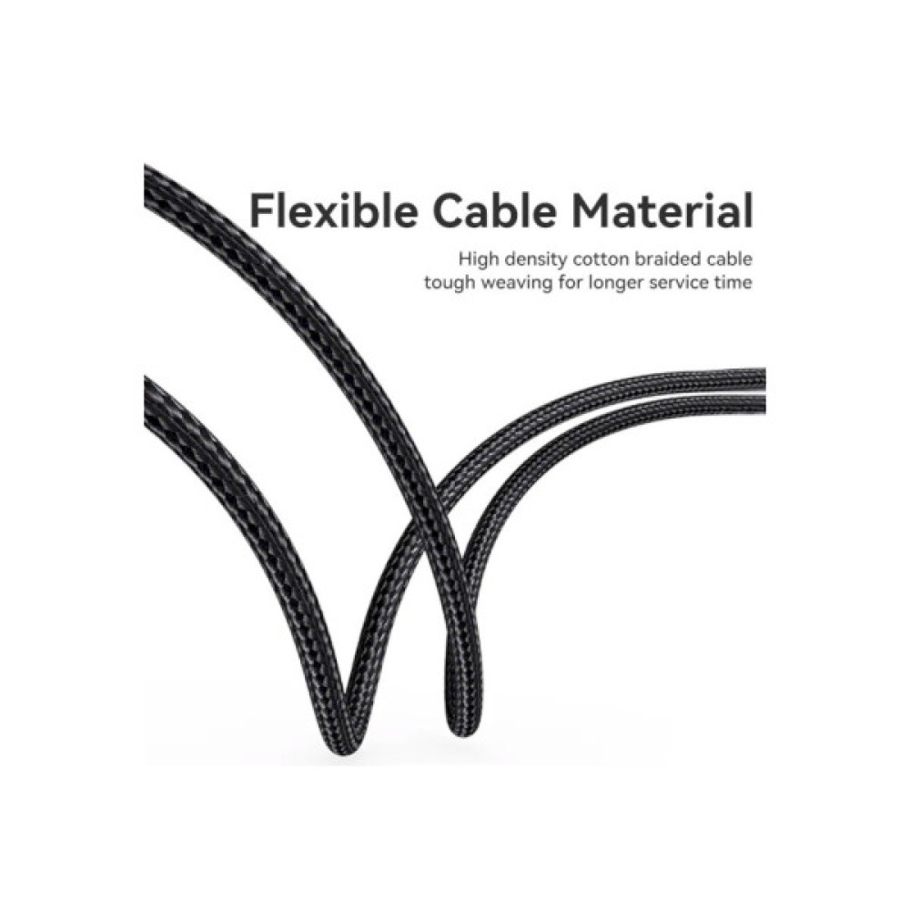 Кабель мультимедійний USB-C to HDMI M 1.5m 4K60Hz Thunderbolt 3 HDCP2.2 black VENTION (CRBBG)