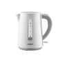 Електрочайник ARDESTO White stripes 1.7л, Strix, пластик, біло-сірий