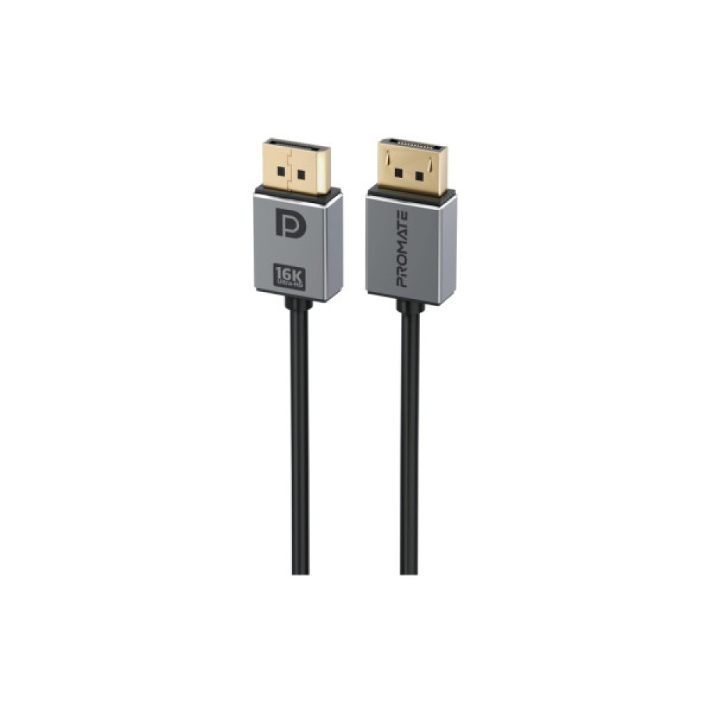 Кабель мультимедійний DisplayPort M to DisplayPort M V2.0 Promate (dplink-16k.black)
