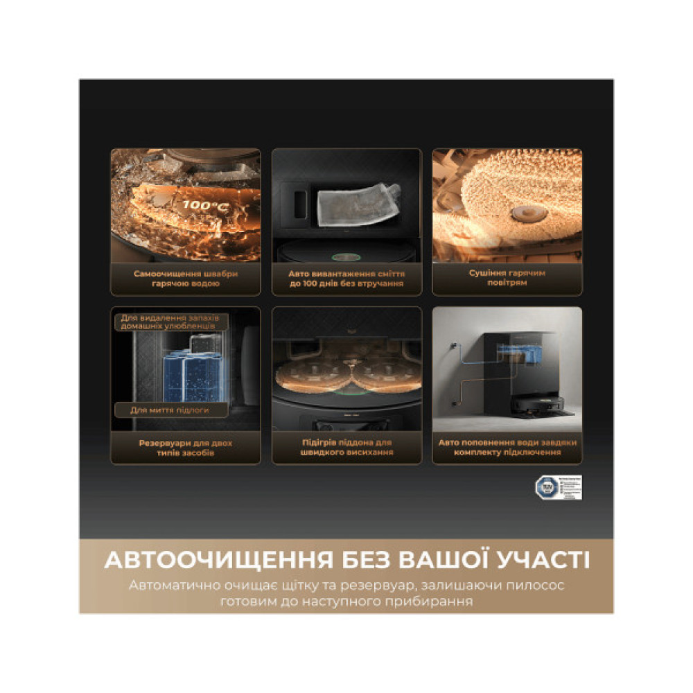 Пилосос Dreame Bot Matrix 10 Pro Black (RLM61HE-Bl)